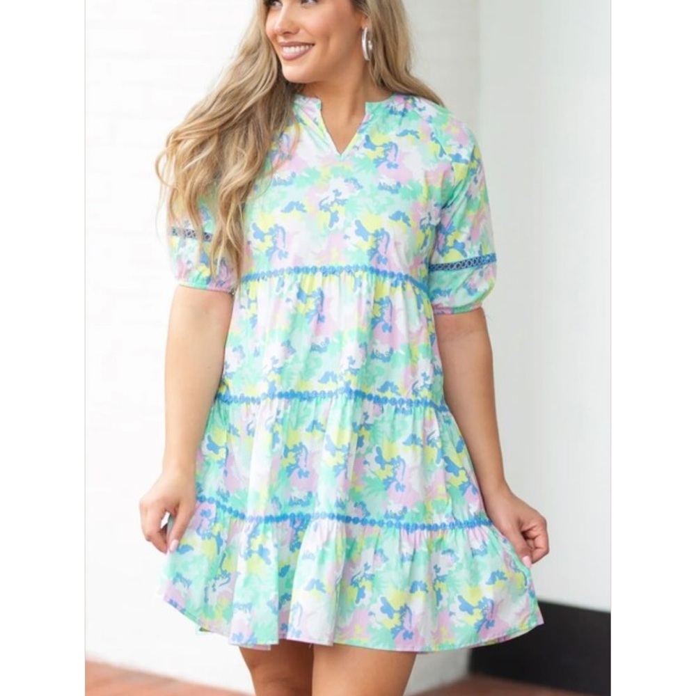 Michelle McDowell Palmer Spring Blooms Dress Size Large